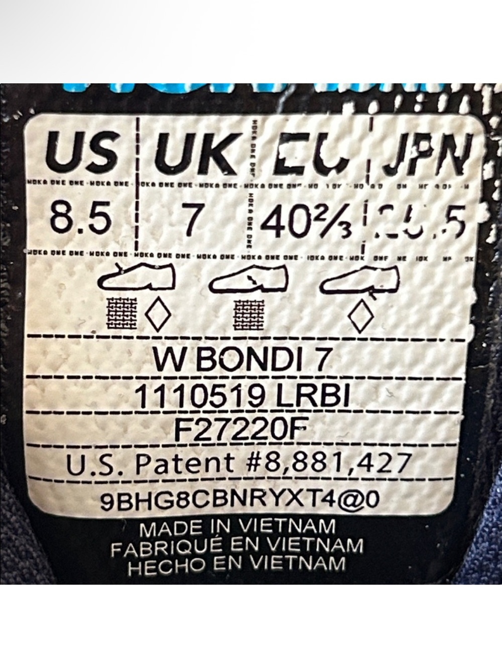 Hoka One One Women's Running Shoes in Light Gray, Navy, and Coral Accent - Picture 2 of 11